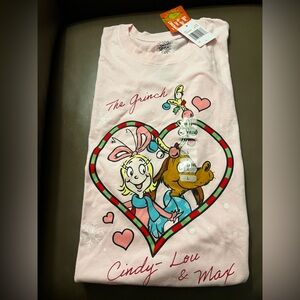 Valentines 💘 Pink Grinch and Cindy Lou T-Shirt